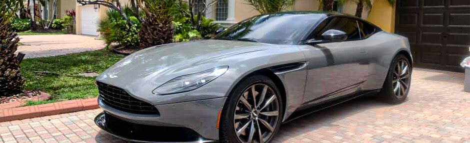 Auto Window Tinting on a grey sports car in Fort Lauderdale 
